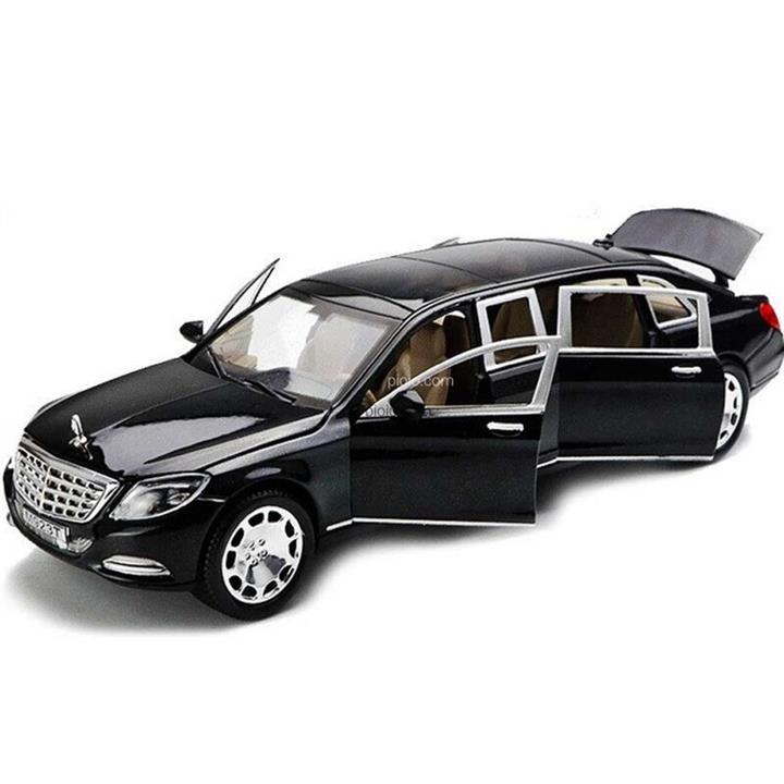ماکت ماشین مرسدس بنز میباخ S600 مشکی متالیک تماما فلزی مقیاس ساخت 1 به 24